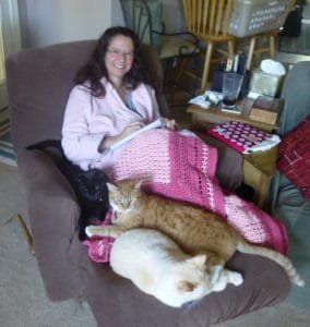 Maria Grace and cats