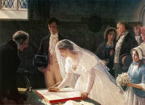 Edmund Blair Leighton - The Wedding Register