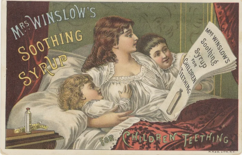 Mrs. Winslow's Soothing Syrup for Teething circa 1886