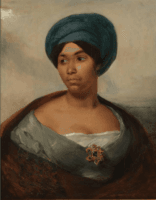Portrait of a Black Woman in a Blue Turban,