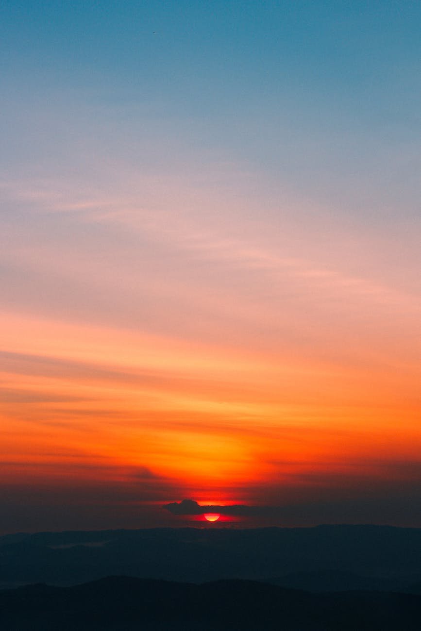 clouds during golden hour