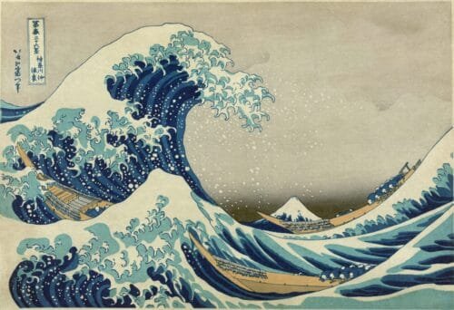 Great Wave off Kanagawa, Hokusai. 1826-1833, Pubilc Domain
