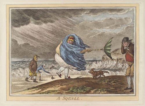 A squall, by James Gillray (died 1815), published 1810