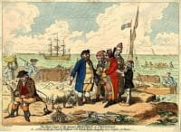 smuggling satire cartoon