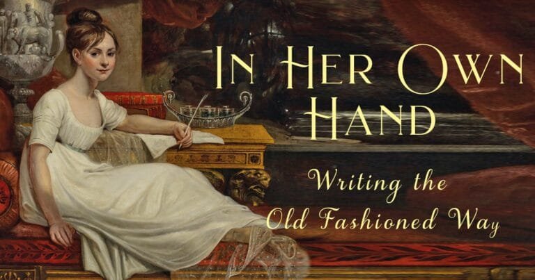In Her own hand