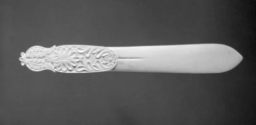 Russian; Letter opener; Metalwork-Silver In Combination, 1848